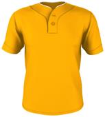 Alleson 2 Button Baseball Jerseys with Piping