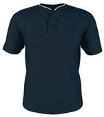 Alleson 2 Button Baseball Jerseys with Piping