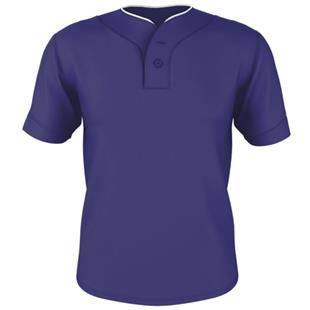 Champro Adult 2 Button Wild Card Jersey Royal Blue White XL