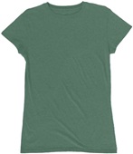 J America Ladies Glitter Tee 8138 Forest Green Primary