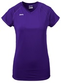 Womens Spike Short Sleeve Volleyball Jersey NEW PURPLE Primary