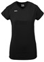 Womens Spike Short Sleeve Volleyball Jersey BLACK Primary
