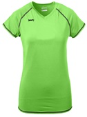 Womens Spike Short Sleeve Volleyball Jersey LIME Primary