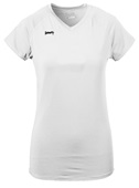 Womens Spike Short Sleeve Volleyball Jersey WHITE Primary