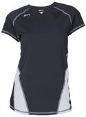 Womens Glide Spandex Volleyball Jersey BLACK (001) Primary