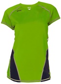 Womens Glide Spandex Volleyball Jersey LIME/BLACK (3AS) Primary