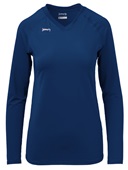Womens Spike Long Sleeve Volleyball Jersey NAVY Primary