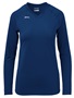 Womens Spike Long Sleeve Volleyball Jersey NAVY Primary