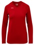Womens Spike Long Sleeve Volleyball Jersey SCARLET Primary