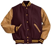 Holloway Varsity Jacket 224183 MAROON/LIGHT GOLD Primary