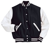Holloway Varsity Jacket 224183 BLACK/WHITE Primary