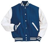 Holloway Varsity Jacket 224183 DARK ROYAL/WHITE Primary