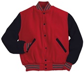 Holloway Varsity Jacket 224183 SCARLET/BLACK/WHITE Primary