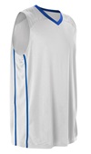 Alleson Adult/Youth eXtreme Knit Basketball Jersey WHITE/ROYAL Primary