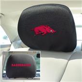 Fan Mats University of Arkansas Head Rest Covers