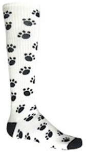 E8244 Red Lion Paw Print Athletic Socks