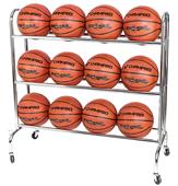 Champro Ball Rack w/Casters - Holds 12 Basketballs Champro Ball Rack w/Casters - Holds 12 Basketballs