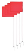 Corner Flags - Official Size with Stationary Base - (Set of 4) Soccer