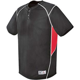 Youth Second Base Two-Button Baseball Jersey