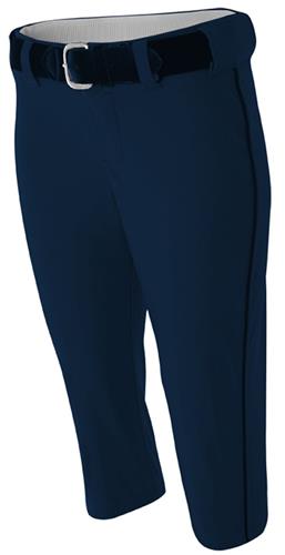 Pantalon Mizuno Femme Solde - Belted Softball Bleu Marine