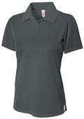 A4 Women's Textured Polo Shirts w/Johnny Collar CO A4 Women's Textured Polo Shirts w/Johnny Collar CO