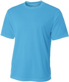 A4 Adult Short Sleeve Crew Birds Eye Mesh Tee ELECTRIC BLUE Primary