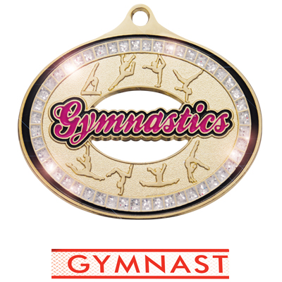 GOLD MEDAL/CLASSIC RED GYM. NECK RIBBON