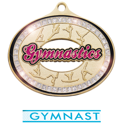 GOLD MEDAL/CLASSIC TEAL GYM. NECK RIBBON