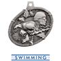 SILVER MEDAL/CLASSIC SWIMMING NECK RIBBON