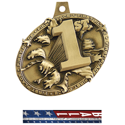 GOLD MEDAL/PATRIOT VOLLEYBALL NECK RIBBON