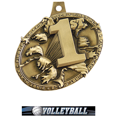 GOLD MEDAL/ULTIMATE VOLLEYBALL NECK RIBBON