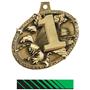 GOLD MEDAL/PHOENIX GREEN NECK RIBBON