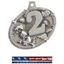 SILVER MEDAL/PATRIOT VOLLEYBALL NECK RIBBON