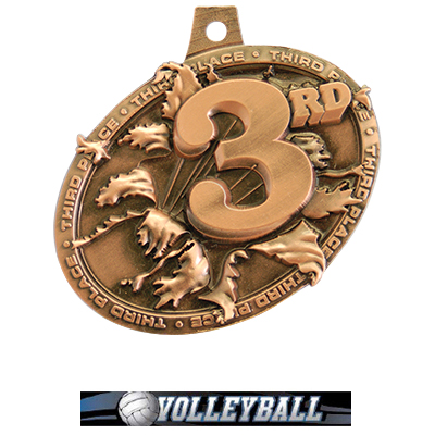 BRONZE MEDAL/ULTIMATE VOLLEYBALL NECK RIBBON