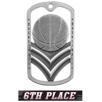 SILVER MEDAL/ULTIMATE 6TH PLACE NECK RIBBON