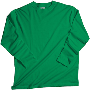 Tシャツ・カットソー Basic Slim-Fit Long Sleeve - Green CS1003_Female_OversizedOrganic