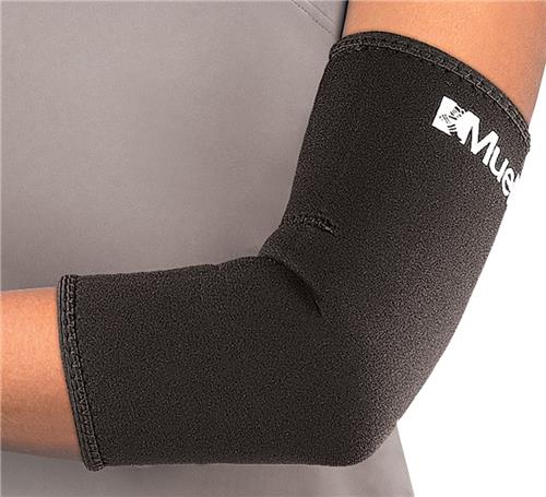 Mueller Elastic Elbow Support - Black, Size X-Large, Contour Design For Firm Support - View #7