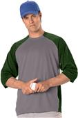 Adult (AS) & Youth (YL,YM,YS) Raglan 3/4 Sleeve Baseball Jersey