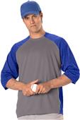 Adult (AS) & Youth (YL,YM,YS) Raglan 3/4 Sleeve Baseball Jersey