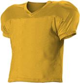 Alleson Adult Youth Dazzle Mesh Practice Football Jerseys LIGHT GOLD Primary