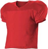 Alleson Adult Youth Dazzle Mesh Practice Football Jerseys SCARLET Primary