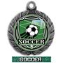 SILVER MEDAL/GRAPHX  SOCCER RIBBON