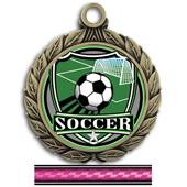 Hasty Awards 2 3/4" Soccer Shield Insert Medals