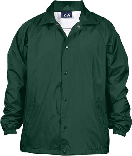 Vos Sports 100% Taffeta Nylon Water Resistant Coach Jacket