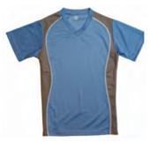 Adult Youth V-Neck Short Sleeve Jersey Shirt COLUMBIA BLUE Primary