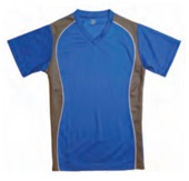 Adult Youth V-Neck Short Sleeve Jersey Shirt ROYAL Primary