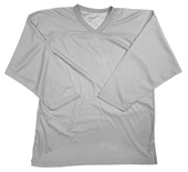 Martin Polyester V-Neck Hockey Practice Jerseys Adult & Youth GREY Primary