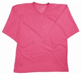 Martin Polyester V-Neck Hockey Practice Jerseys Adult & Youth PINK Primary