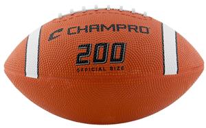 Champro Sports 200 Series Official Rubber Football Pee Wee or Junior Size 