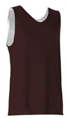 Alleson 506CR Reversible Basketball Tank Jerseys Outside: LIGHT MAROON, Inside: WHITE Primary